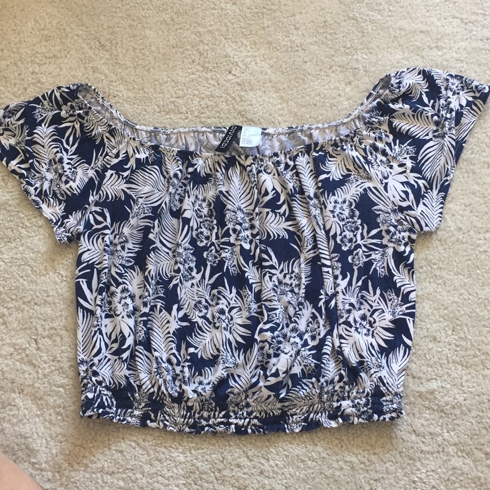 Off the shoulder crop top
